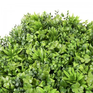 인공 회양목 울타리 패널 녹색 잔디 벽 장식 인공 식물 벽