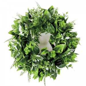 I-Artificial Floral Wreath Handcrafted Garland For Door Wall Decor