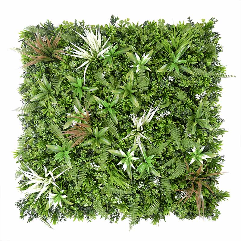 Зображення високоякісної штучної зеленої стіни на відкритому повітрі