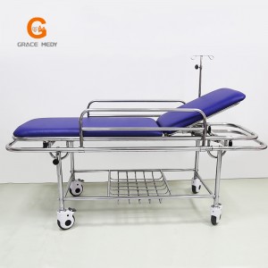 QJC001 Stainless Steel Medical Patient first aid stretcher car ambulance stretcher bed