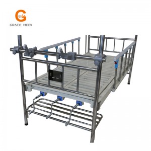 Traction hospital patient bed 3 crank na may ABS bedhead B07