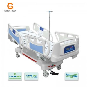Cama de luxo para quarto de paciente hospitalar multifuncional com 5 funções