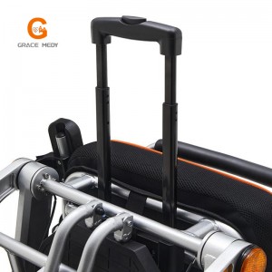 Ľahký skladací elektrický invalidný vozík 6019