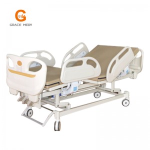 A02-2 ABS 3 функции ръчно болнично легло за кърмене на пациента icu 3 манивела медицинско легло цена с тоалетна