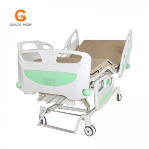 A02-3 Прирачник за медицински кревет со три функции, прирачник за ниска цена, 3 рачки болнички кревет