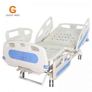 A02-5 ABS sentralbrems medisinsk seng 3 sveiver manuell ICU sykehusseng