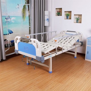 Dua katil hospital engkol dengan pagar Korea A06-1