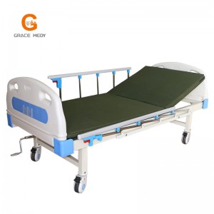 B02-4 cama de hospital de uma função cama de clínica