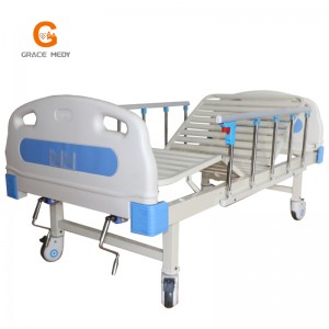 B12 Ekonomiczne łóżko szpitalne z dwoma korbami dla pacjentów