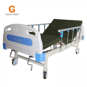 B12 Οικονομικό νοσοκομειακό κρεβάτι με δύο στροφάλους για ασθενείς