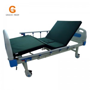 B14 2 crank manual hospital bed
