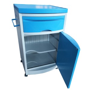 ဆေးရုံပရိဘောဂ ဆေးဘက်ဆိုင်ရာ ABS ပလပ်စတစ် ဆေးရုံ ဗီရို ကုတင်ဘေး Cabinet