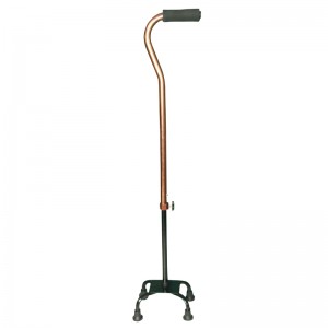 Matatag at anti-stumbling handle walking quad cane stick