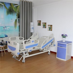 Manual three function hospital bed