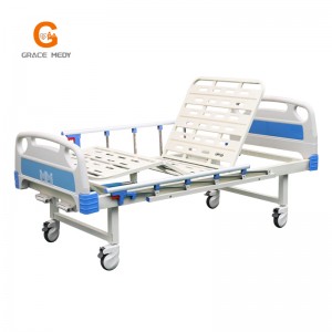 R04 cama de hospital manual de 2 manivelas