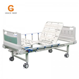 R04 Νοσοκομειακό κρεβάτι 2 λειτουργιών πράσινο κρεβάτι κεφαλάρι