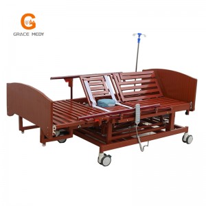 ZC03E RED Adjustable Electric Home Nursing Bed
