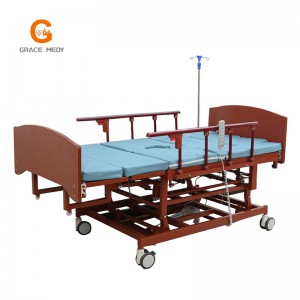 ZC03E RED Adjustable Electric Home Nursing Bed