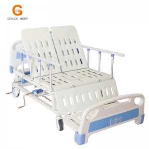 C03 cama de enfermagem virada manual com vaso sanitário para paciente ou idoso