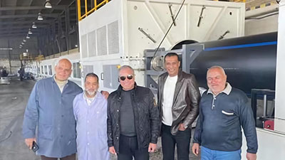 Grace Ditandatanganan Sababaraha 1600mm PE Jalur Pipa Ekstra-Agung sareng Grup APC di Mesir