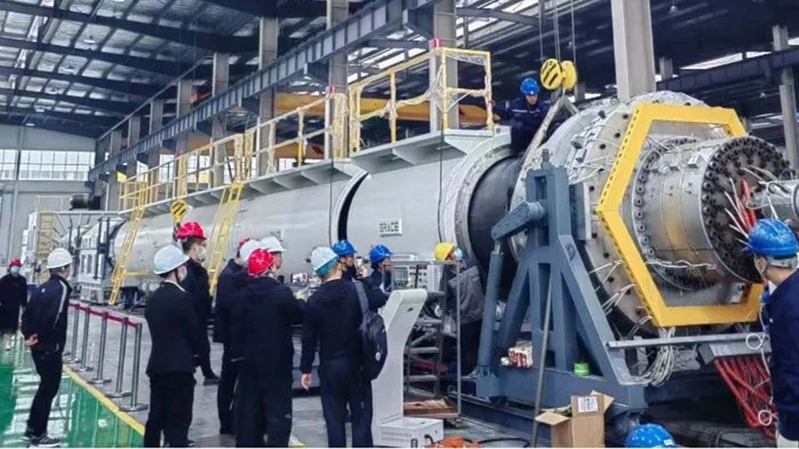 Pagbukas sa Pabrika nga Adlaw - Ang Grace HDPE 710mm-1600mm pipe extrusion production line nagsugod