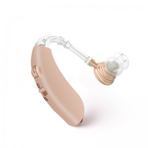 Great-Ears G20B com interruptor de volume fácil de usar aparelhos auditivos retroauriculares econômicos de baixo consumo para idosos com perda auditiva