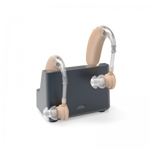 ក្រុមហ៊ុនផលិត OEM ថ្មី Earsmate Mini Bte Hearing Enhancer Rechargeable Hearing Aid 2021