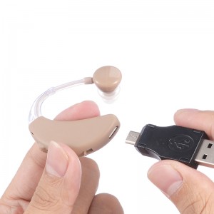 Faible MOQ pour amplificateur d'aide auditive numérique, réduction du bruit et rechargeable