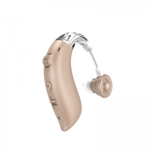 სწრაფი მიწოდება საოჯახო ჯანმრთელობისთვის Bluetooth ყურის ხმის გამაძლიერებელი ყურის სმენის აპარატი სმენის დაკარგვისთვის