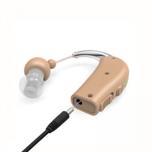 Great-Ears G27 herlaaibare vinnige laai-geraasvermindering agter die oor lae verbruik gehoorapparate vir gehoorverlies