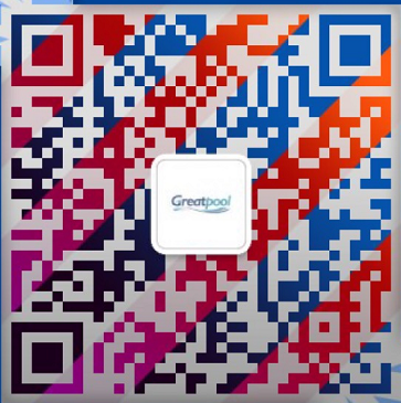 Scan QR code to contact Greatpool Qeenly for swimming pool design service