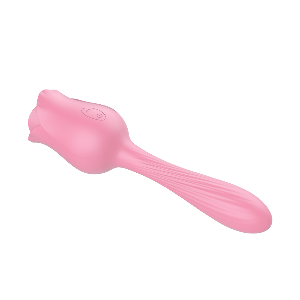 Waterproof rose sucking and vibrating massager  USB upgraded personal clitoris sucking stimulation-ZK036