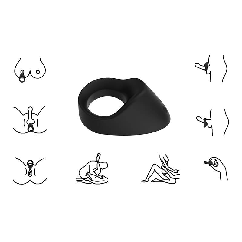 20-speed magnetic rechargable silicone ring RE007A