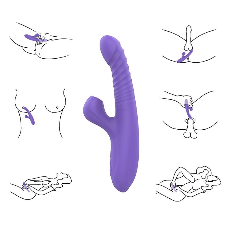 Vibrator with sucking and vibrator VV170A