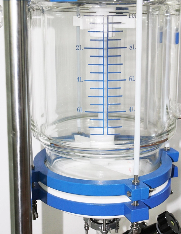 Filtro Nutsche de reator de vidro encamisado 10L -200L para cristalização