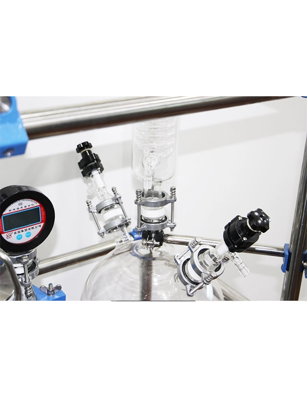 Filtro Nutsche de reator de vidro encamisado 10L -200L para cristalização