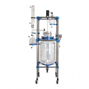 Reator químico encamisado de vidro de laboratório 150-200L