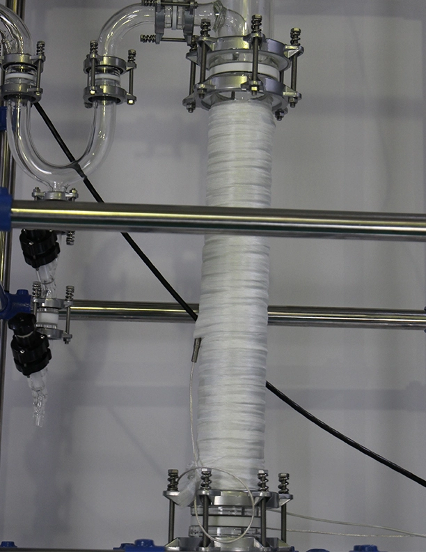 Reactor de piròlisi amb camisa de vidre per al laboratori