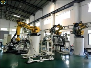 Sistem Welding Robot Part Kendaraan - Layout / Running Assme Kanggo Auto Part