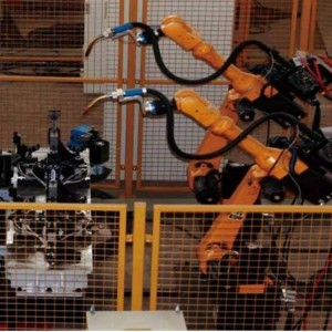 أنظمة اللحام الروبوتية المخصصة مع تركيبات لحام البقعة لقطع غيار السيارات