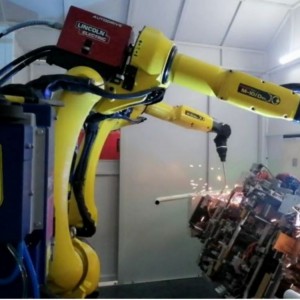 Автомашины эд ангиудад зориулсан спот гагнуурын бэхэлгээтэй робот гагнуурын систем