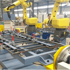 Yakagadzirirwa Robotic Welding Systems Ine Spot Welding Fixture YeMotokari Zvikamu