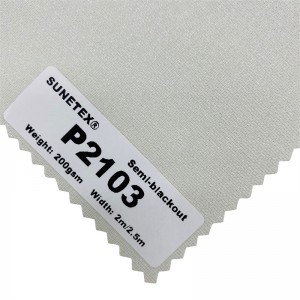 Uyilo lwangoku lwePearlic Roller Fabric Semi-blackout 100% Polyester