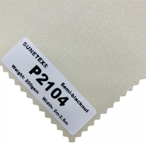 Uyilo lwangoku lwePearlic Roller Fabric Semi-blackout 100% Polyester