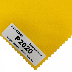 ຮັບປະກັນ 10 ປີ Roller Blind Fabric Semi-blackout 100% Polyester
