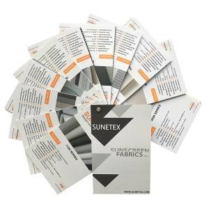 Window Roller Panlabas na Sunshades Vinyl Sunscreen Blinds Tela