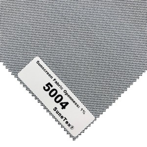 China Waterproof Curtain Sunscreen Shade Fabrics Roller Blinds Windows Components 5000 – 1% ပွင့်လင်းမှု