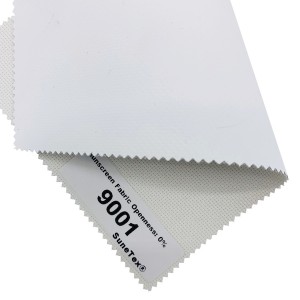 China Manufacturer Sunscreen Roller Blinds Fabric Sunshade Curtain Blinds 9000 - 0% Openness