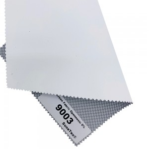 Blackout Sunscreen Roller Blind Plain Weave Pvc Coated Polyester Screen Fabric for Roller Blinds အတွက် 100% ခရမ်းလွန်ရောင်ခြည်ဆန့်ကျင်သောအထည်