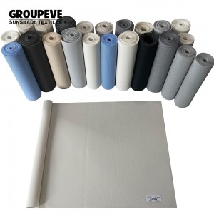 Wholesale 5% Openness Anti-UV Motorized Roller Sunscreen Fabric Para sa Home Decor